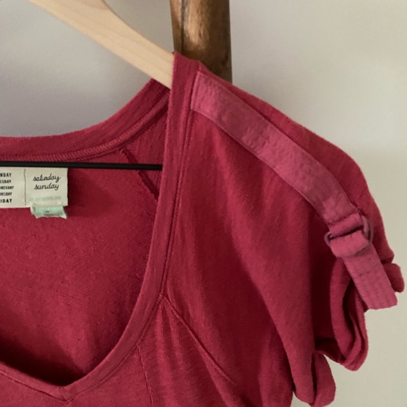 Anthropologie Saturday Sunday Kathie Flounced Mini Dress M - Picture 3 of 6